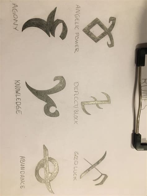 I was bored so I drew some of my favorite runes. What do you think? : r/shadowhunters