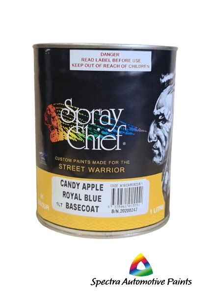 Spray Chief Candy Apple ROYAL BLUE Pre Mixed 1Lt - Spectra Automotive Paints