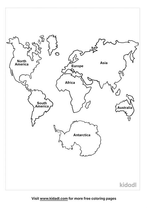 7 Continents Coloring Pages | Free Countries-cultures Coloring Pages ...