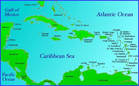 map of caribbean islands - Google Search | Caribbean islands map, Caribbean islands, Southern ...