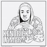 Coloring Rap Rapper Bun Printable Hop Hip Colouring Sheets Lamar Trill  sketch template