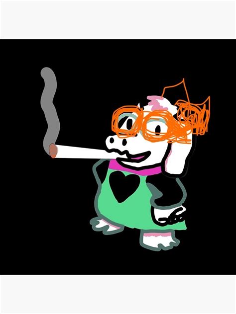 Inconsistent AF — ralsei smoking a blunt meme but replace it with...