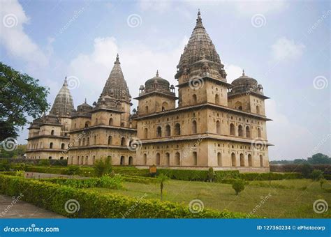 Exterior View of Chhatri at Orchha. Orchha. Madhya Pradesh Stock Photo - Image of landmark ...