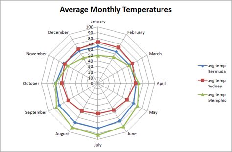 Using a Radar chart in Excel 2007 to see the big picture