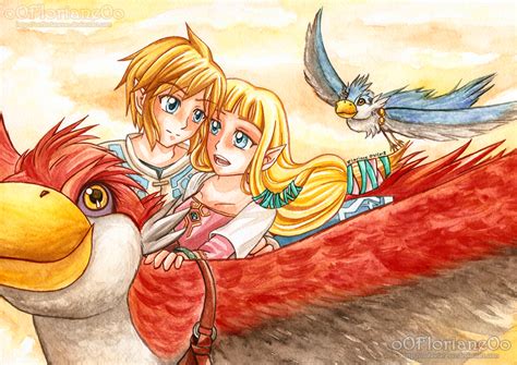 Zelda Skyward Sword - Link and Zelda by oOFlorianeOo on DeviantArt