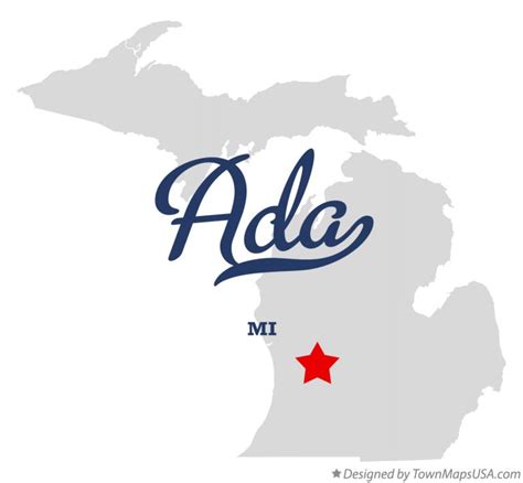 Map of Ada, MI, Michigan