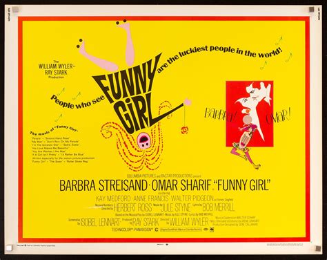 Funny Girl Movie Poster 1968 Half Sheet (22x28)