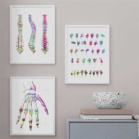 Anatomy Art Human Heart Brain Lungs Wall Art Canvas Painting Nordic Po – SallyHomey Life's Beautiful