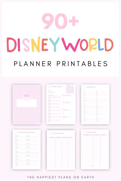 Disney Vacation Planner Template - Printable Word Searches