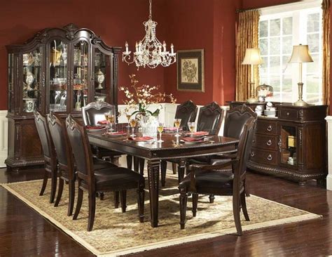 Classic Dining Room Thanksgiving Dining Room Decor, Formal Dining Room Decor, Brown Dining Room ...