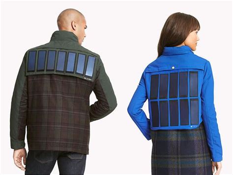 The clothing label has developed a range of clothing embedded with solar panels so that you ...