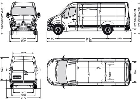 Opel Movano 2010 Blueprint - Download free blueprint for 3D modeling