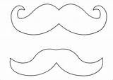 15 Mustache Templates And Colouring Pages sketch template
