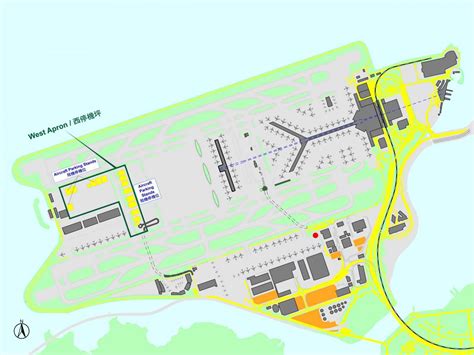 HKIA map - Hong Kong international airport map (China)