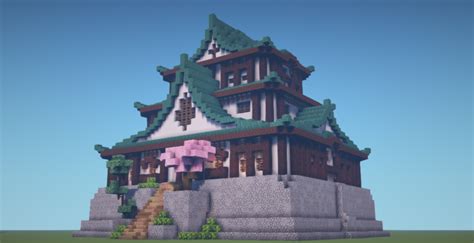 Japanese Styled Castle In Minecraft | Minecraft castle, Minecraft ...