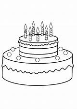Birthday Candle Coloring Page sketch template