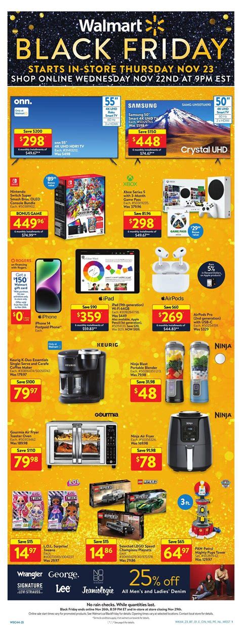 Walmart Black Friday Flyer November 23 to 29, 2023