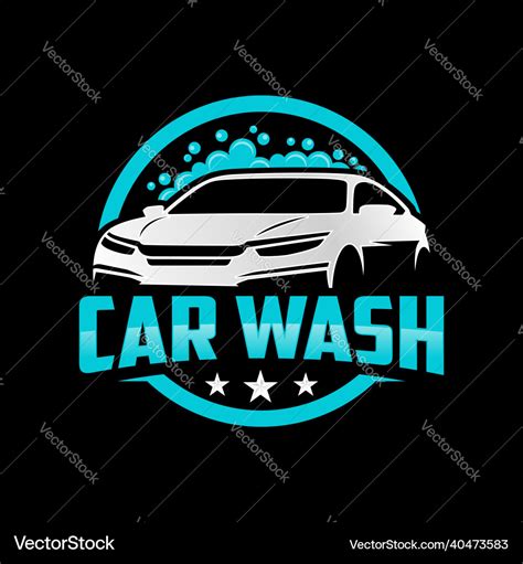 Car wash logo design template Royalty Free Vector Image