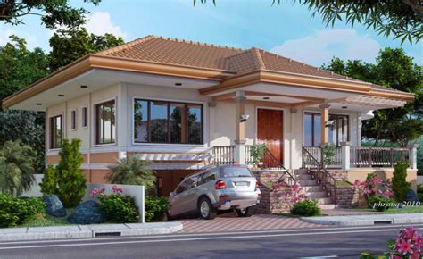 One Storey House Design With Basement Garage - Pinoy House Designs