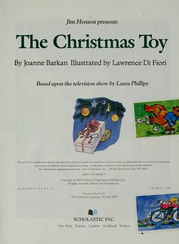 Jim Henson presents The Christmas toy by Joanne Barkan | Open Library