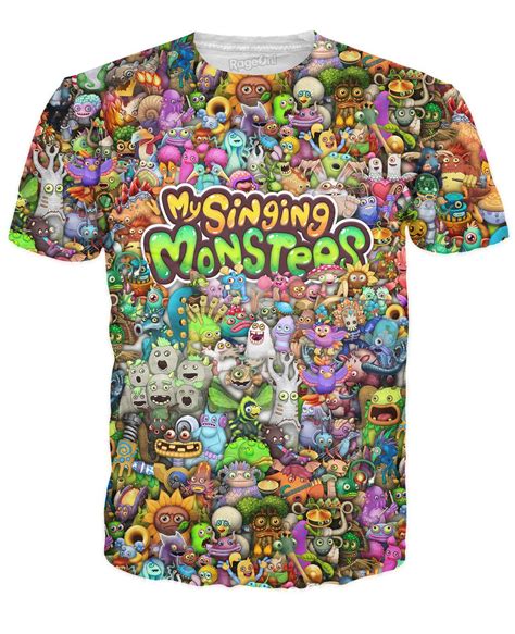 My Singing Monsters Character Collage T-Shirt | Singing monsters, My ...