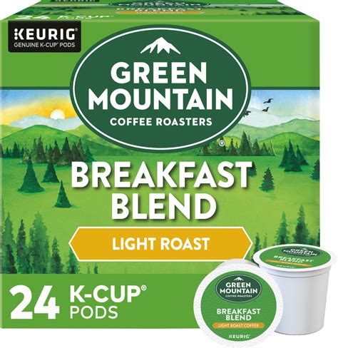 Green Mountain Coffee Roasters Breakfast Blend Keurig Single Serve K-Cup Pods, 24 Count ...