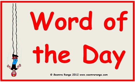 Word of the Day | Seomra Ranga