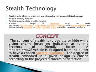 Stealth Technology Details and Market Report | PPT