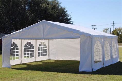 20 x 20 Budget Party Tent Canopy Gazebo - White