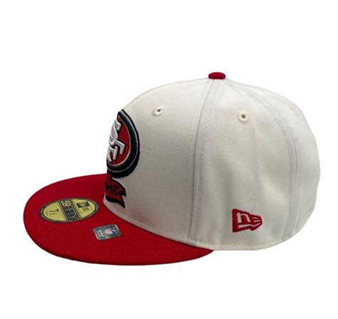 New Era San Francisco 49ers Cream Red 59Fifty fitted NFL hat cap | eBay