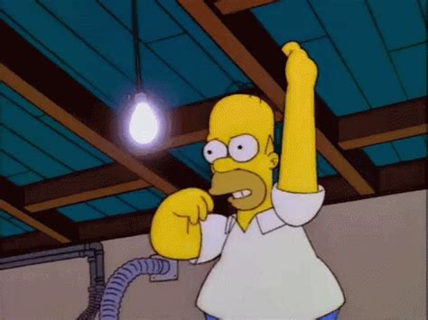 Homer Simpson Lights Out GIF - HomerSimpson LightsOut KnockOut ...