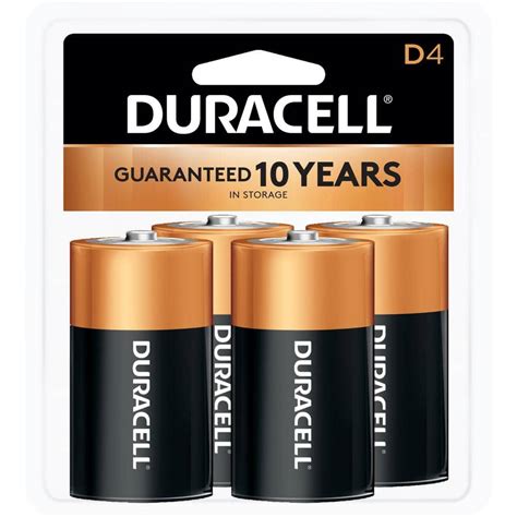 Duracell Coppertop Alkaline Size D Battery (4-Pack)-004133330635 - The Home Depot