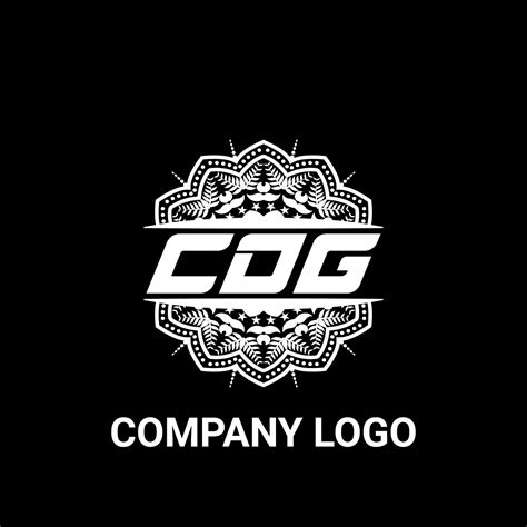 CDG letter royalty mandala shape logo. CDG brush art logo. CDG logo for ...