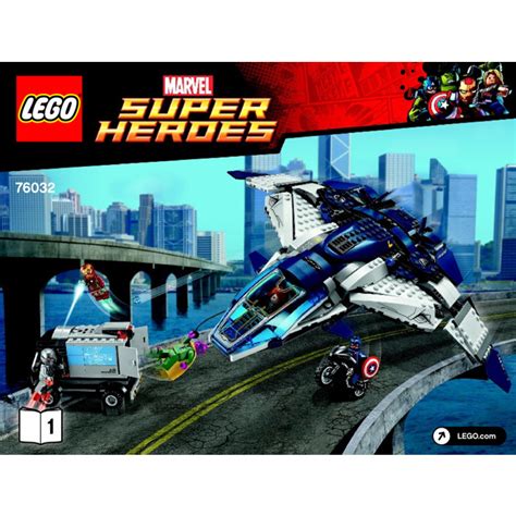 LEGO The Avengers Quinjet City Chase Set 76032 Instructions | Brick Owl ...