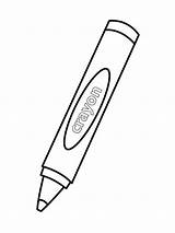 Crayon coloring pages sketch template
