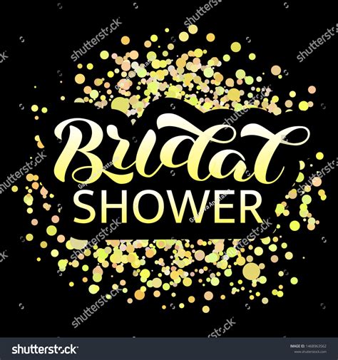 Bridal Shower Lettering Word Banner Clothes Stock Vector (Royalty Free ...