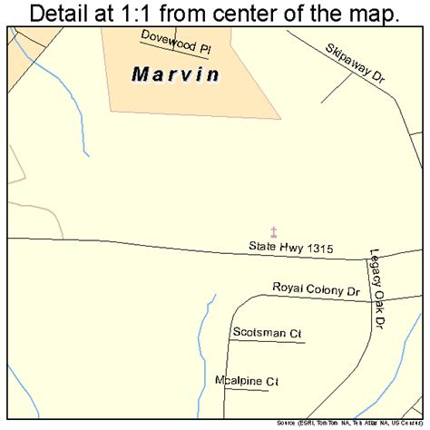 Marvin North Carolina Street Map 3741720