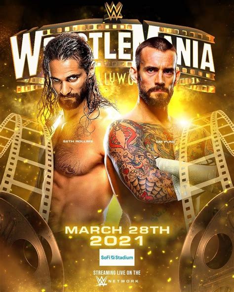 WWGFX on Instagram: “CM Punk vs Seth Rollins Wrestlemania 37 - - - # ...