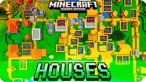 Minecraft PE Seeds - Huge VILLAGE Seeds with Blacksmith Houses - MCPE 1.2 / W10 / Xbox - YouTube