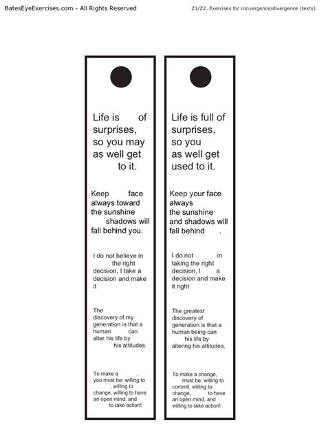 BatesEyeExercises.com === Squint / convergence exercises in 2021 | Convergence, Exercise, Eye ...