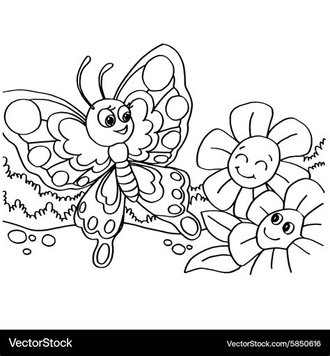 Flowers coloring pages - Free 49+ Coloring Butterfly Pages | Train Wagon Coloring Pages