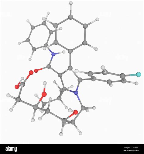 Atorvastatin drug molecule Stock Photo - Alamy