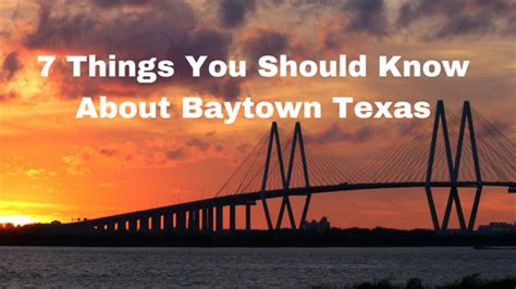 7 Things You Should Know About Baytown Texas - The Place at Barker Cypress Apartments Katy Texas ...