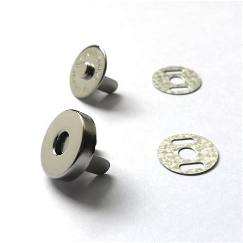 Magnetic Clasps for Handbag, Small 14mm dia x 4mm - 2 sets