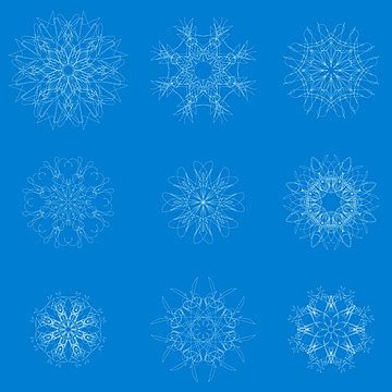 Snow Flakes Silhouette Flake Year Vector, Silhouette, Flake, Year PNG and Vector with ...