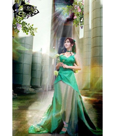 Sailor Moon Sailor Jupiter Princess Green Formal Dress Cosplay Costume ...