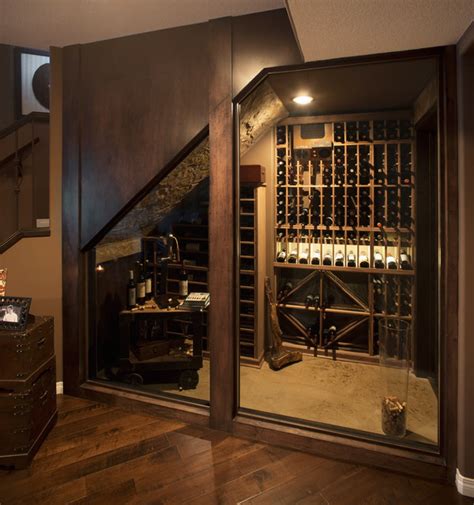 More than a Man Cave Basement Development - Eclectic - Wine Cellar - Calgary - by Malbec Homes ...