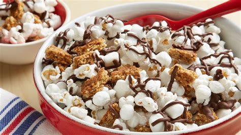 S’mores Popcorn Snack Mix Recipe - Tablespoon.com