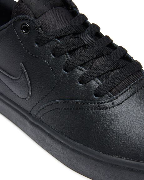 Nike Sb Check Solarsoft Leather Bts Shoe - Black Black | SurfStitch