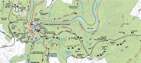 Portion of Ohiopyle Park Map : Photos, Diagrams & Topos : SummitPost